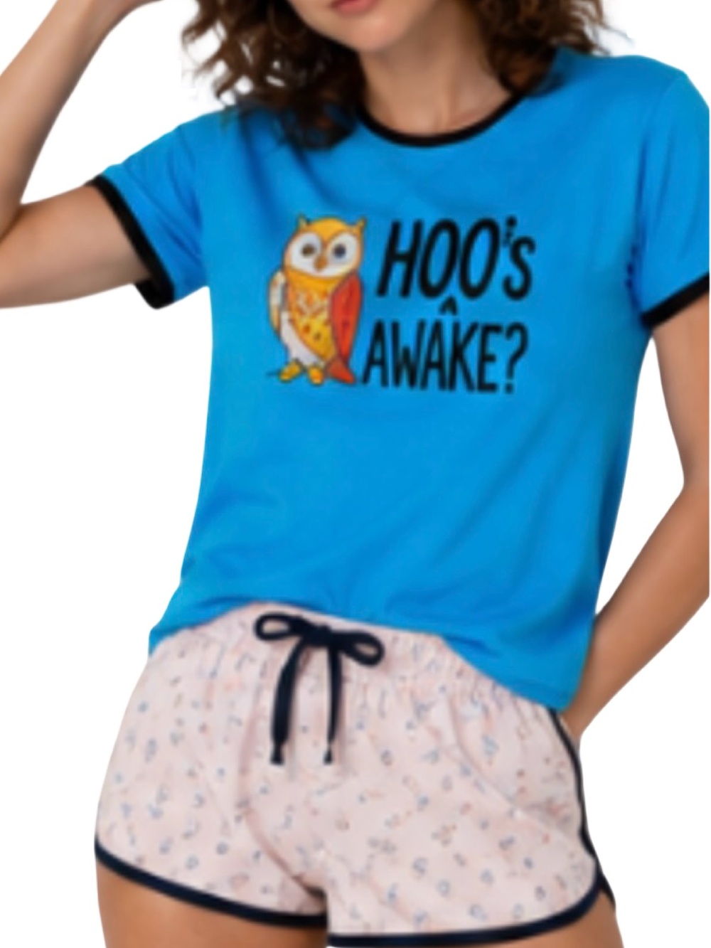 NEW Lazy One “Hoo’s Awake” Owl Sleep Top NWT